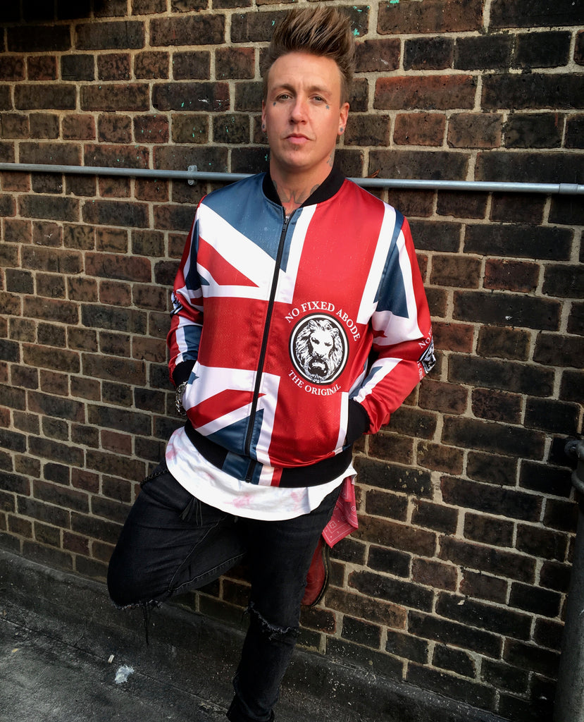 Jacoby Shaddix Papa Roach No Fixed Abode Union Jack Jacket