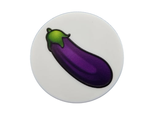 Eggplant Emoji Plate Disc