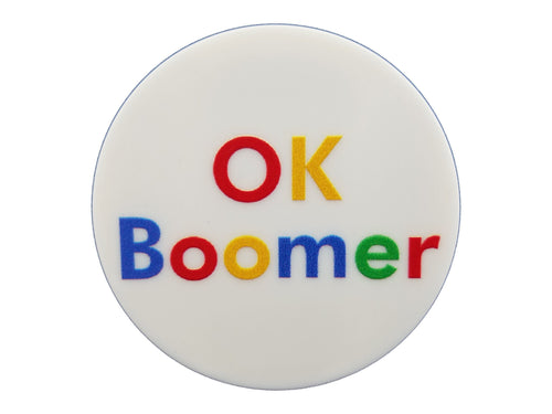 OK Boomer Multi Colored Plate Disc