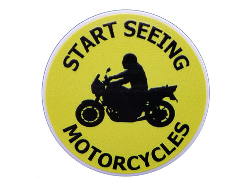 Start Seeing Motorcycles Plate Disc