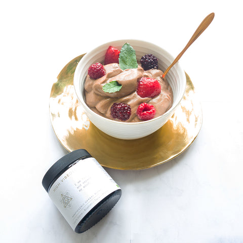 adaptogene chocolademousse met avocado