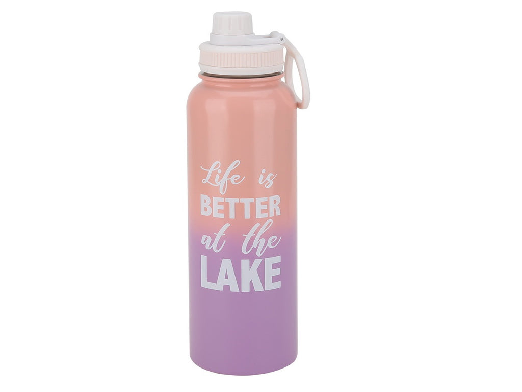 I'm sort of in love with this store! Miniso 2019 Smile, Enjoy Your Life Glass  Water Bottle: Lead-Free (Cadmium Free, etc.)