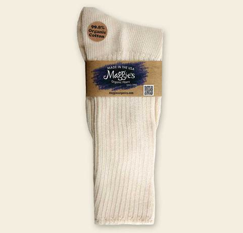 Organic Cotton Crew Socks for Sensitive Skin, Allergies - Latex-free ...