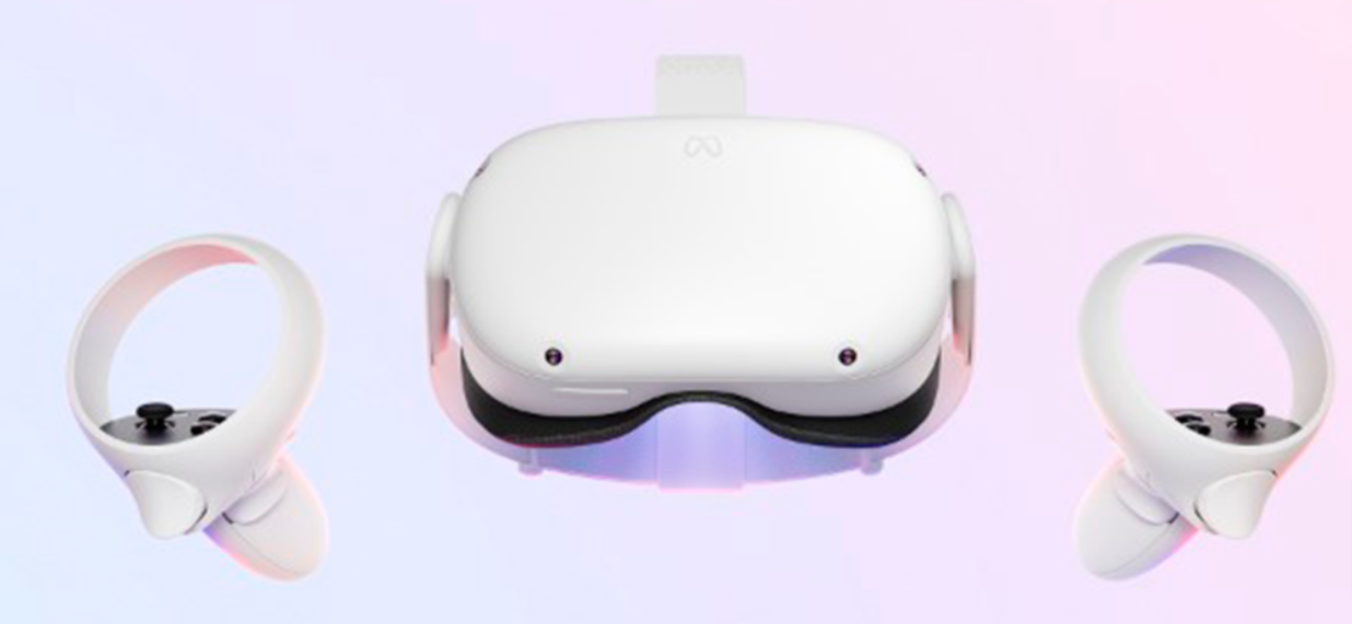 Gafas de realidad virtual, Meta Quest 2, 128 GB, Blanco
