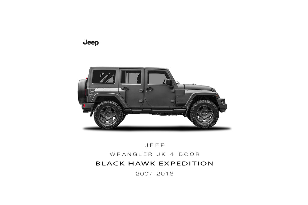 Jeep Wrangler JK 4 Door Black Hawk Expedition | Chelsea Truck Company