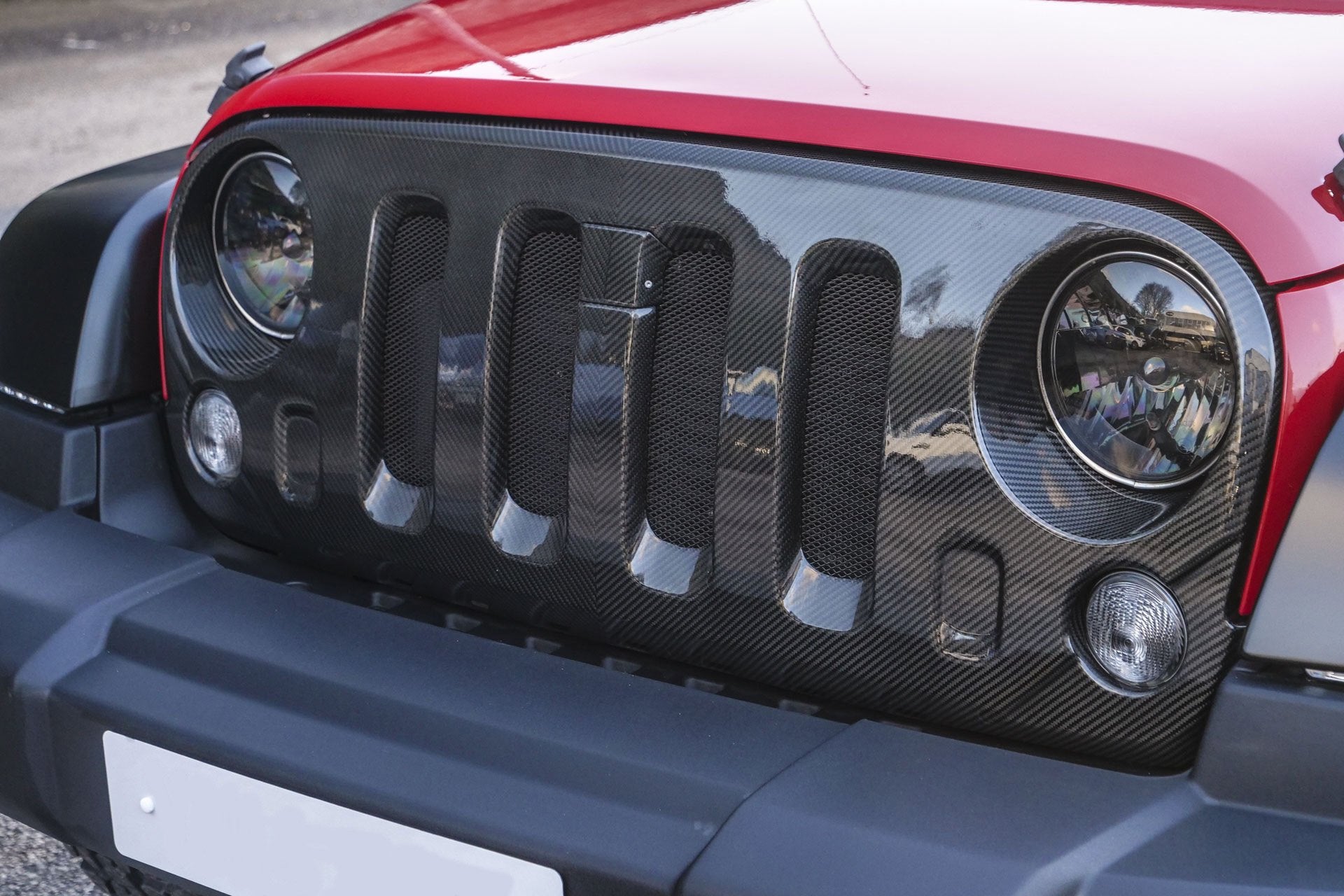 Jeep Wrangler JK Exposed Carbon Front Grille | Chelsea Truck Co – Chelsea  Truck Company