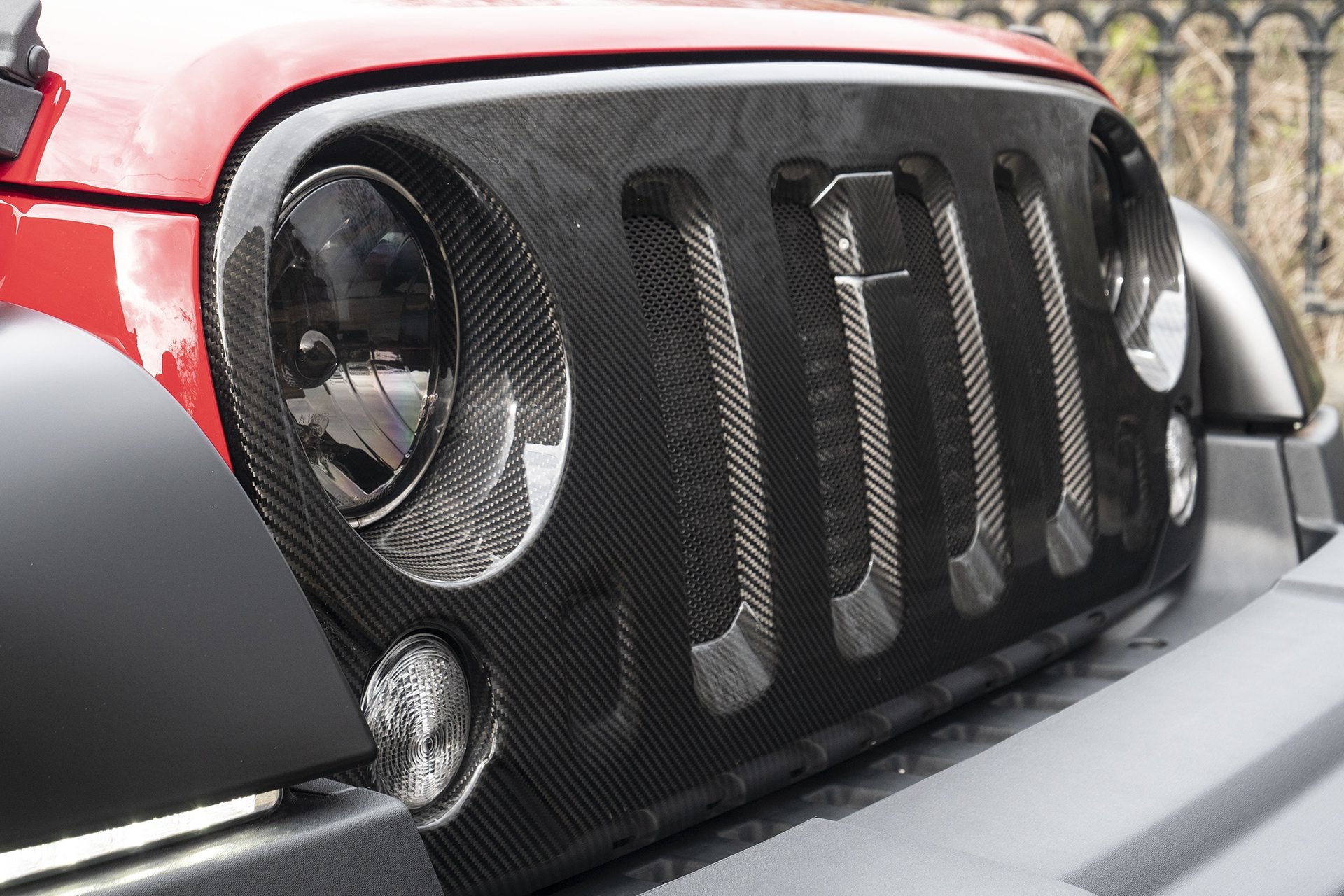 Jeep Wrangler JK Exposed Carbon Front Grille | Chelsea Truck Co – Chelsea  Truck Company