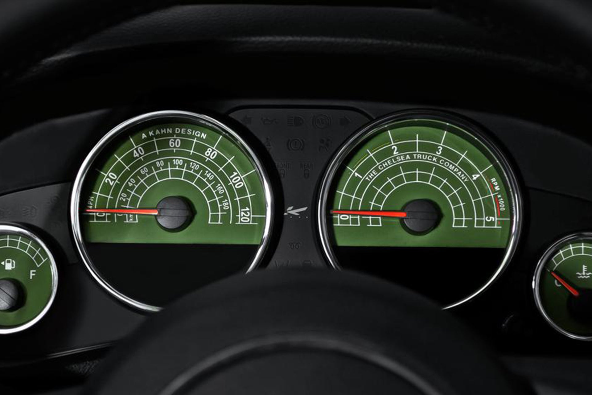 Jeep Wrangler JK Green Speedo Dials | Chelsea Truck Company