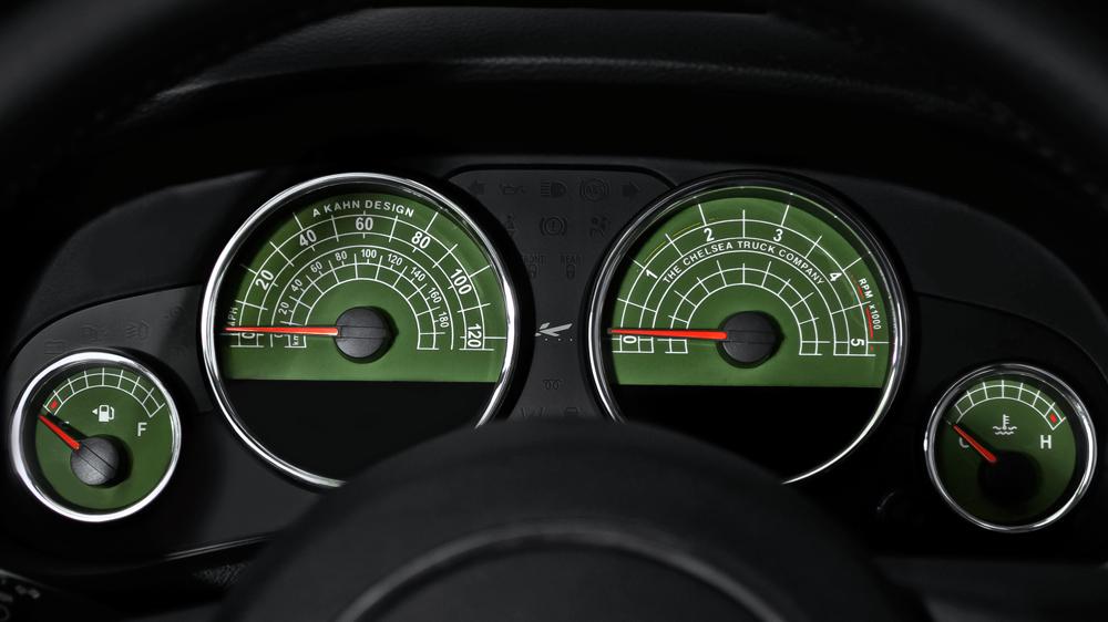 Jeep Wrangler JK Green Speedo Dials | Chelsea Truck Company