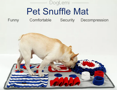 Square DogLemi Snuffle Mat & Slow Feeder Mat - Clean Run