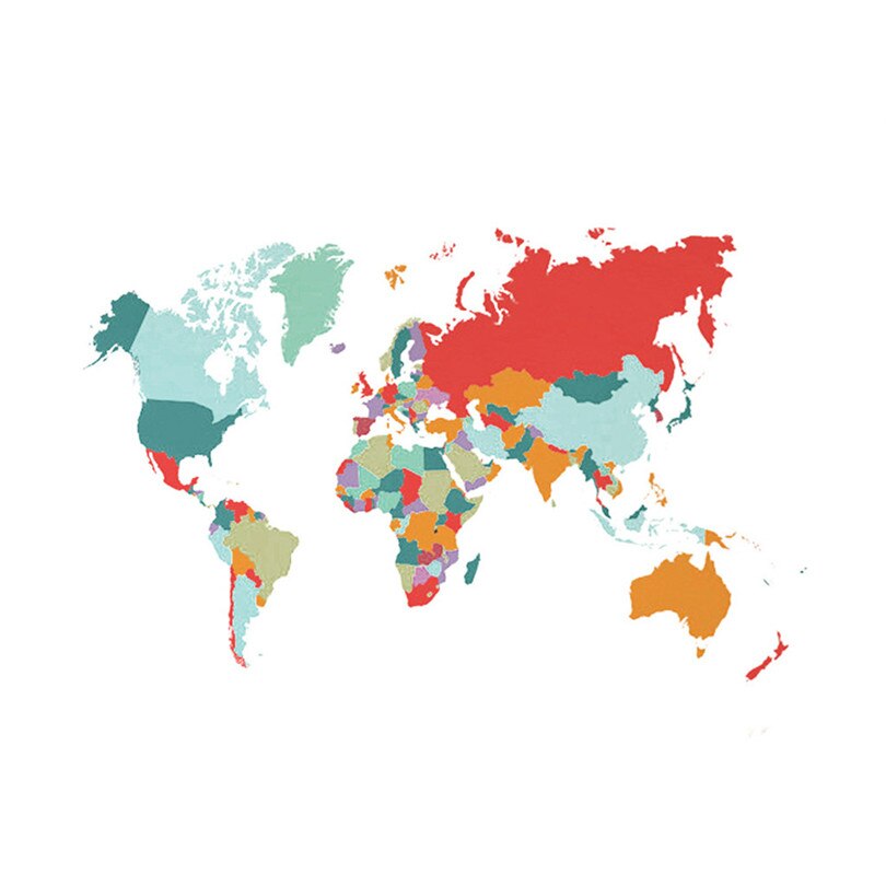 carte pays du monde simple