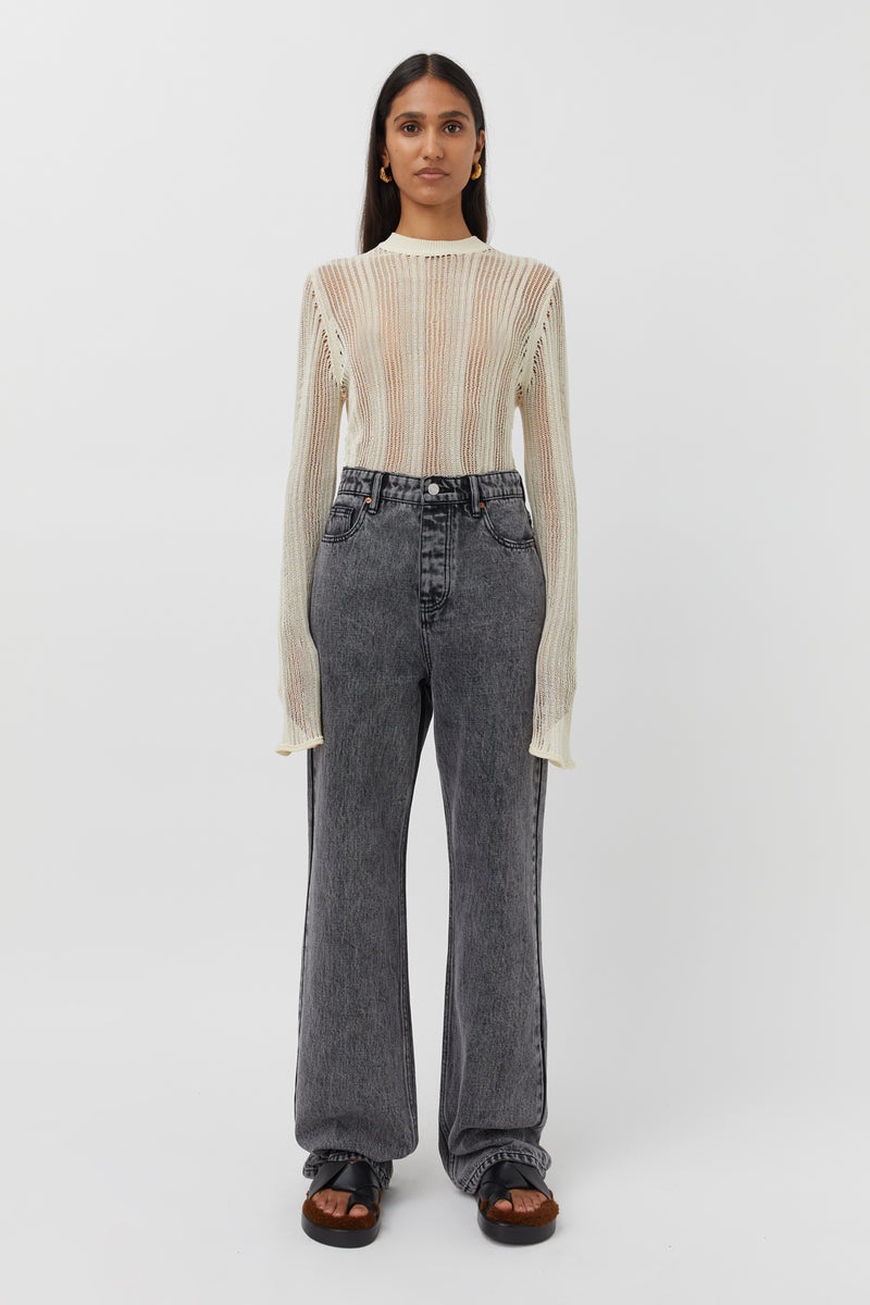 Selena Low Rise Wide Leg Jean in Black- C&M |CAMILLA AND MARC® Official