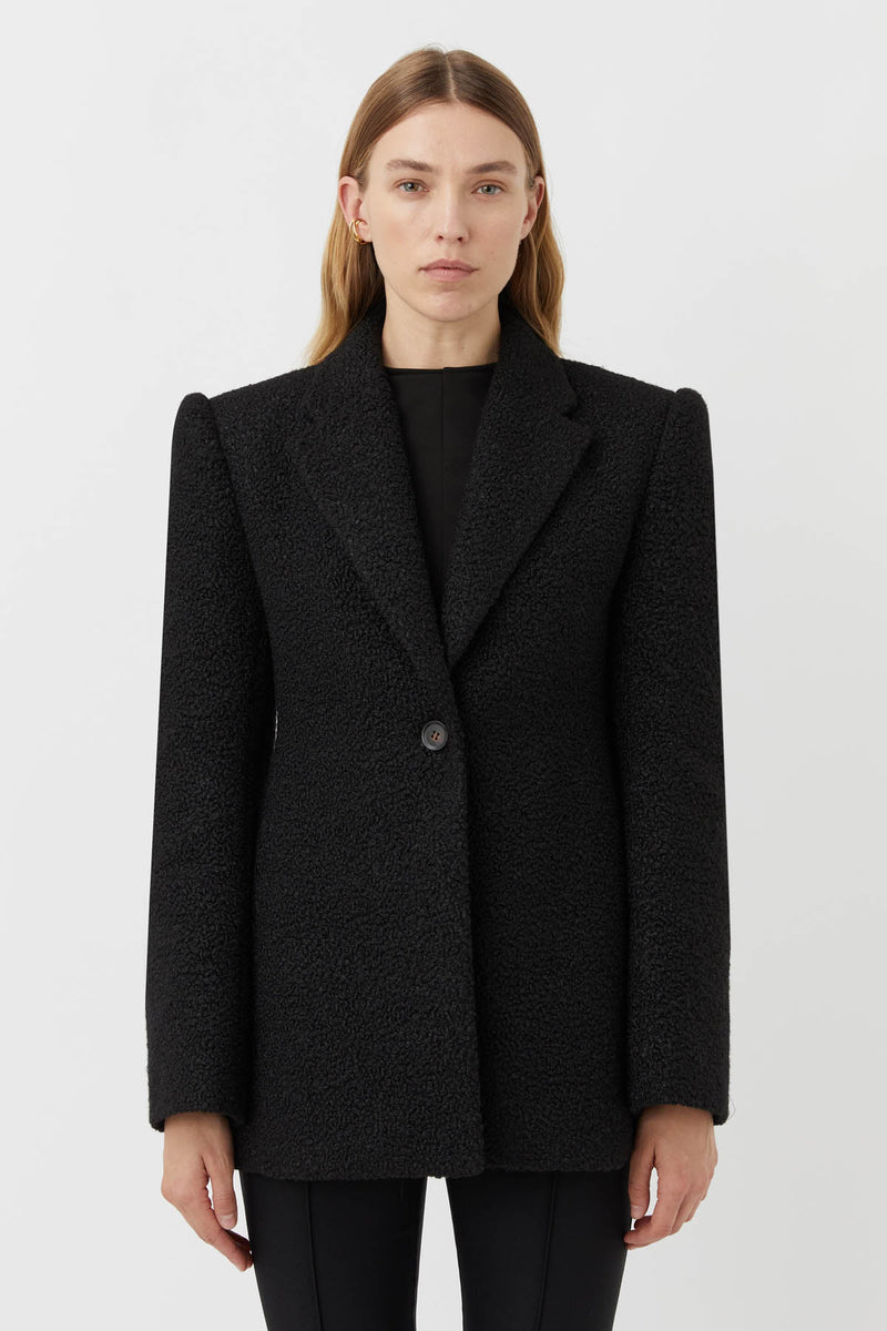 Sorrento Boucle Jacket in Black - C&M |CAMILLA AND MARC® Official