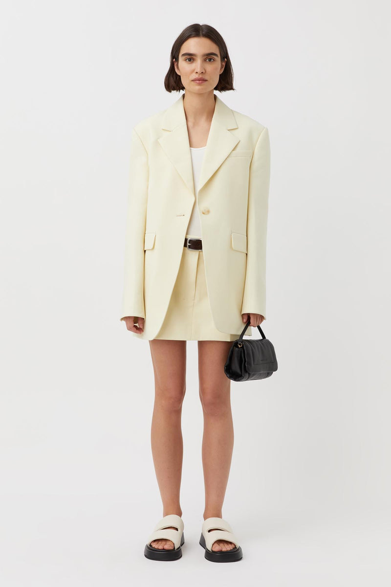 Santiago Low Rise Mini Skirt in Lemon Sorbet Yellow - C&M |CAMILLA AND ...