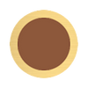 Gold filled cross section graphic