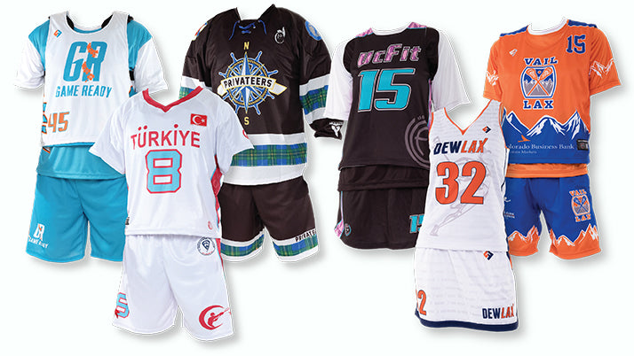 Custom Lacrosse Uniforms, Sample Design B