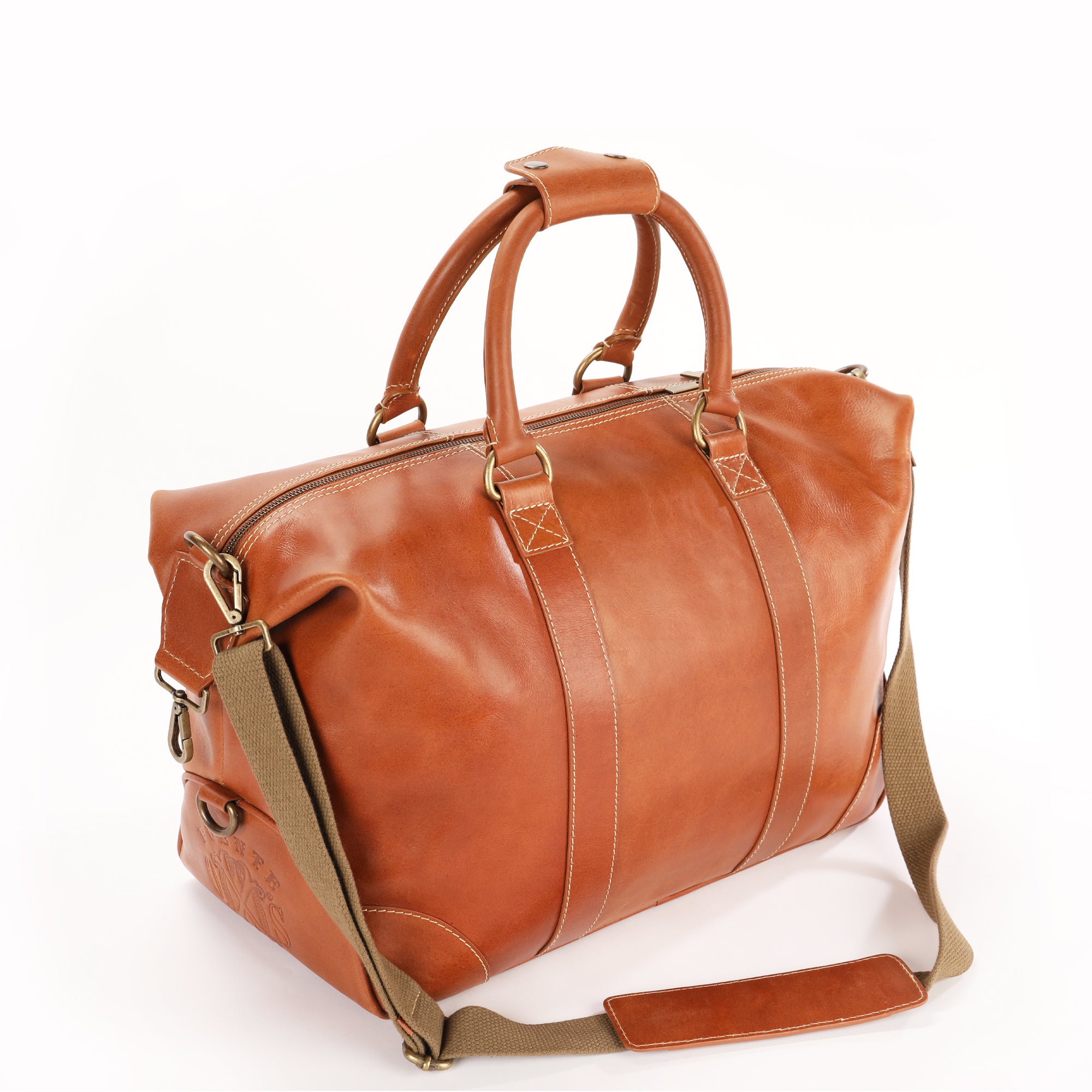 Italian Leather Duffle Bag - Camel – The OX Society · Manny Iriarte ...