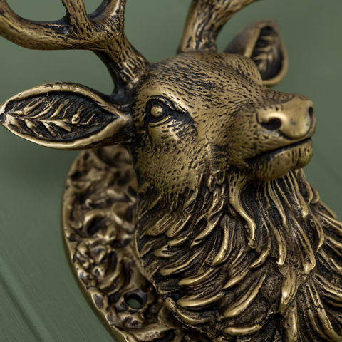 Brass Bee Stag Door Knocker