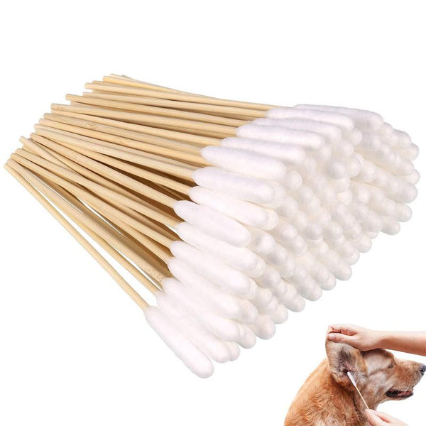 Petmonde-Coton-tiges pour chien, nettoyeur d'oreilles pour chiens et chats, 100 pièces--Petmonde