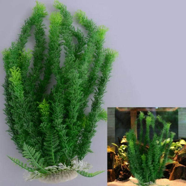 Petmonde-Grande plante artificielle ornement en plastique non-toxique décoration d'aquarium-Decoration--Petmonde