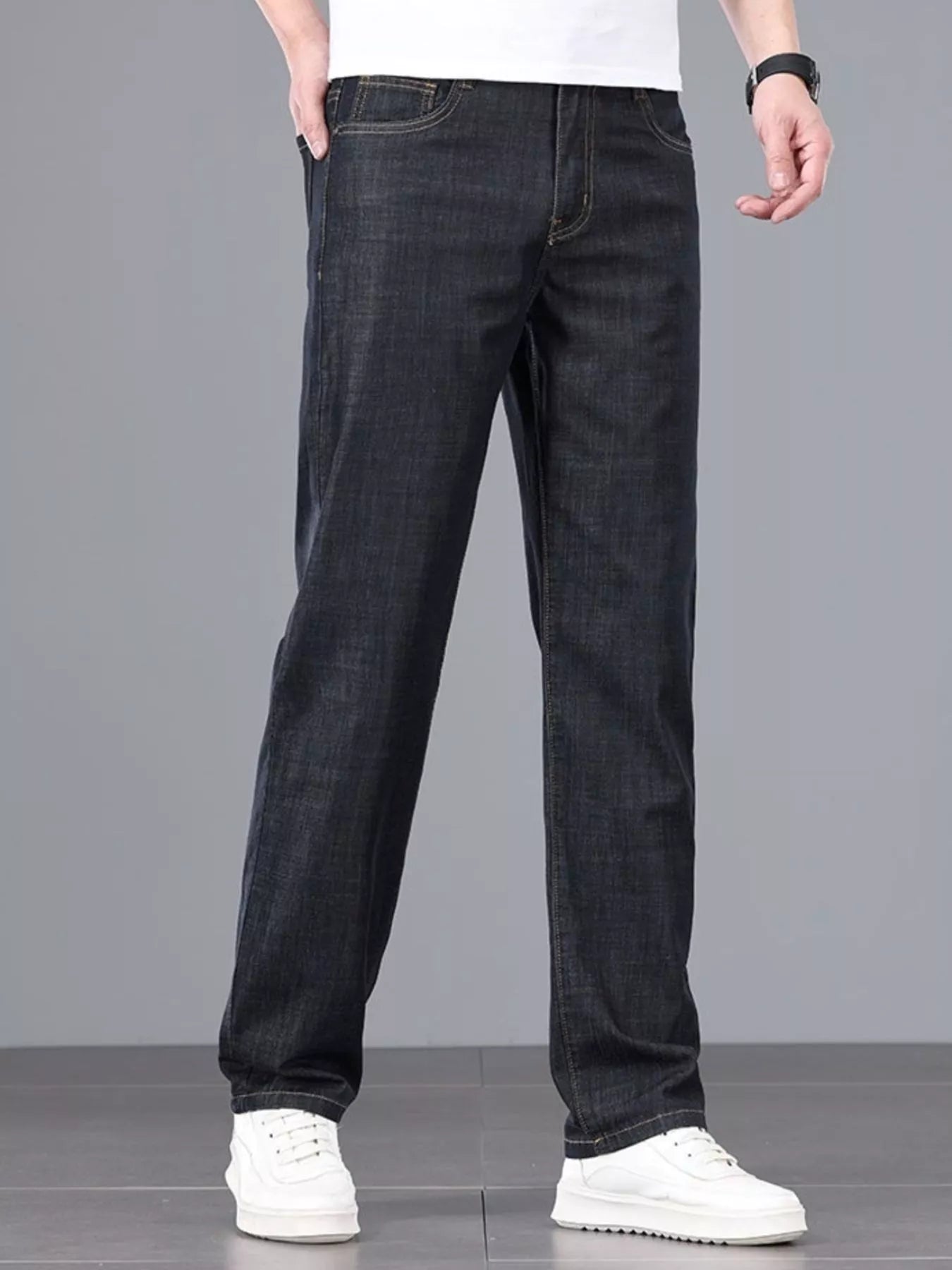 1. Men's Wash Straight Leg Comfort Jeans