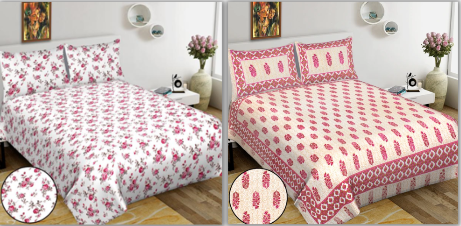 pink bedsheet 