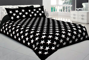 Jaipuri Modest Black and White Autoloom 100% Cotton Bedsheet 280-TC Cotton king Size Bedsheet With 2 Pillow Cover freeshipping - www.jaipurtohome.com