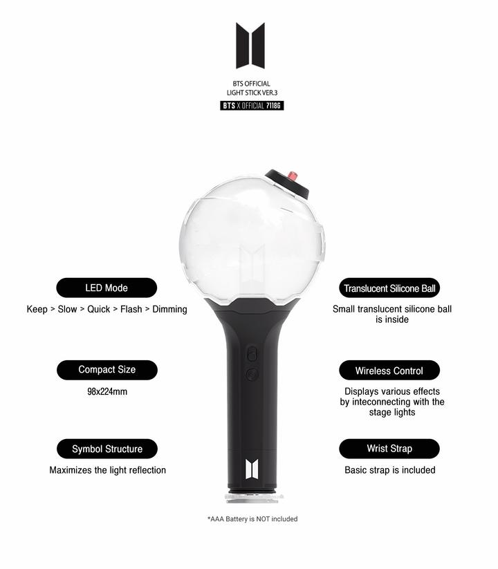 BTS OFFICIAL LIGHT STICK VER.2 OFFICIAL MD ARMY BOMB