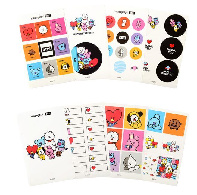 BT21 Multi-deco Stickers Cute Sticker Journal Stickers Planner Stickers  Kpop Deco Kawaii Stationery RJ Tata Chimmy Cookie Koya 
