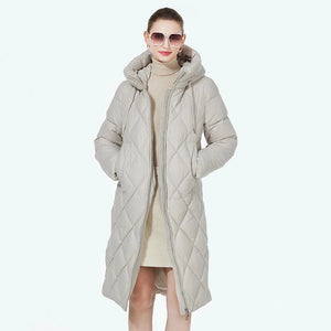 Winter Diamond Slay Quilted Puffer Parka Jacket | Long Puffer Coat | Down Jacket | Parka for women | - Own Your Drama 