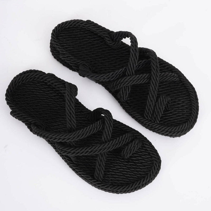 Image of Rope Mesh Rome Sandals