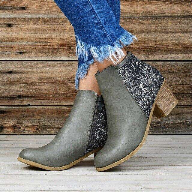 vintage zipper boots