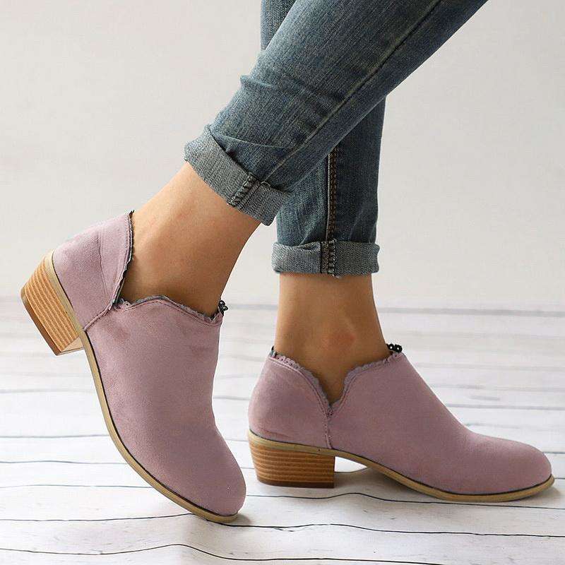 low heel slip on shoes