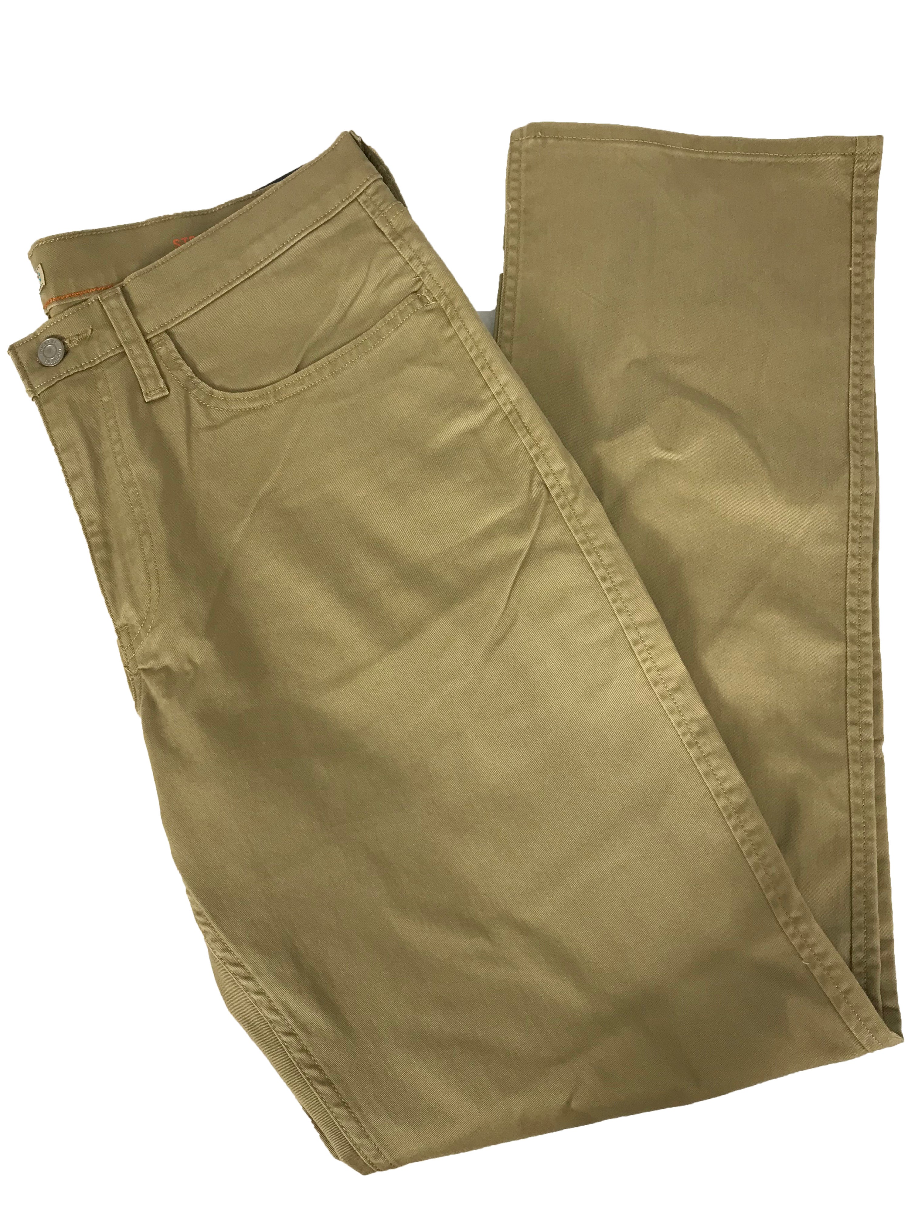 Izod Tan Straight Fit Cotton Chino Pants Men's Size 34x32 – MSU