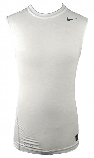white nike sleeveless shirt