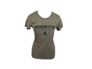 Nike Gray Dri-FIT Short Sleeve MSU Basketball T-Shirt Women's Size S