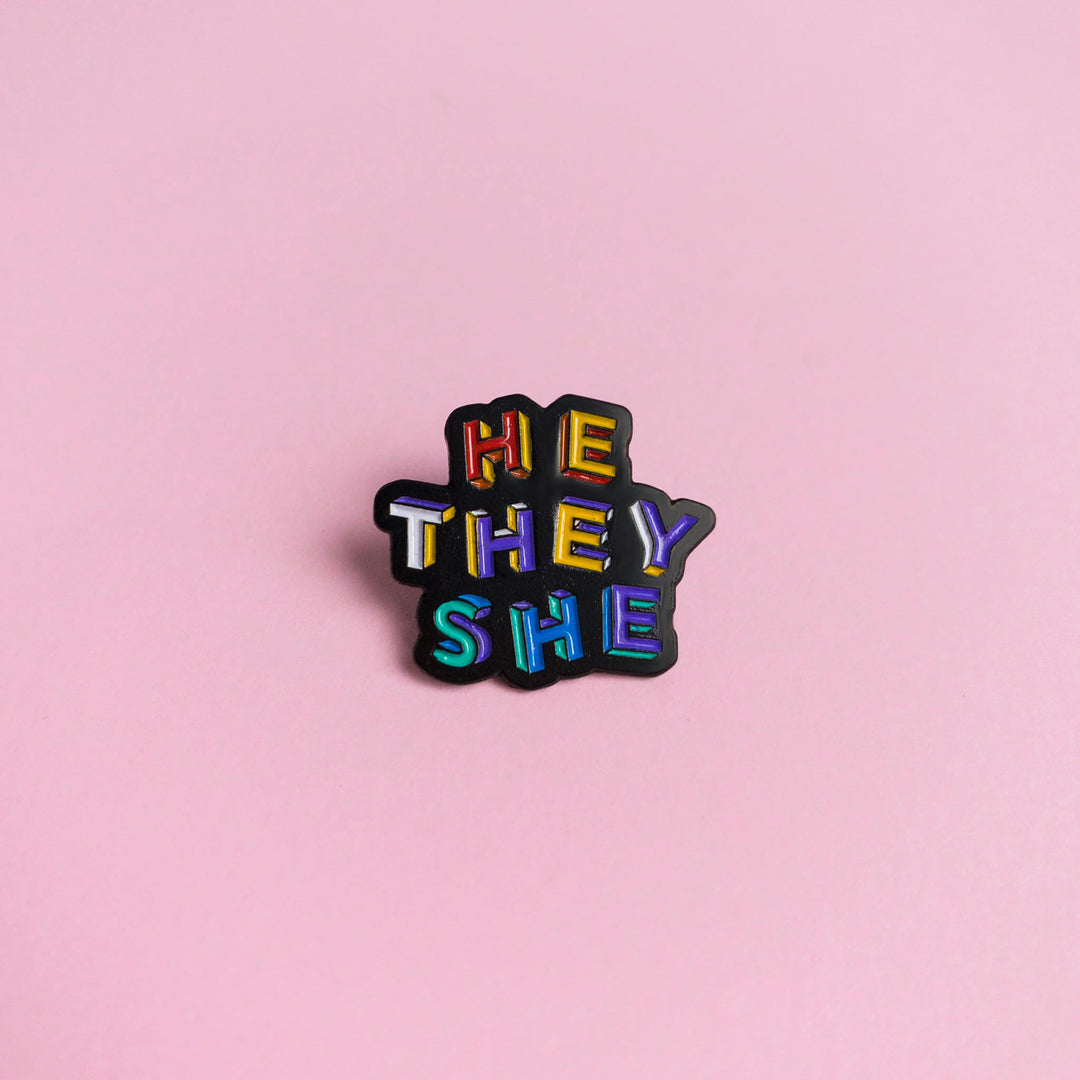 Pronoun Earrings / they/them/he/his/she/hers/Mx