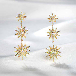 Diamond Star Drop Earrings Serena Williams Jewelry