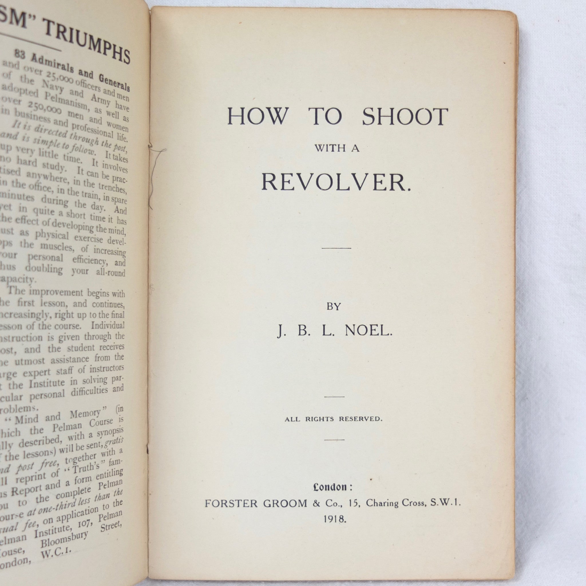 WW1 Manual | How to Shoot with a Revolver (1918) – Compass Library