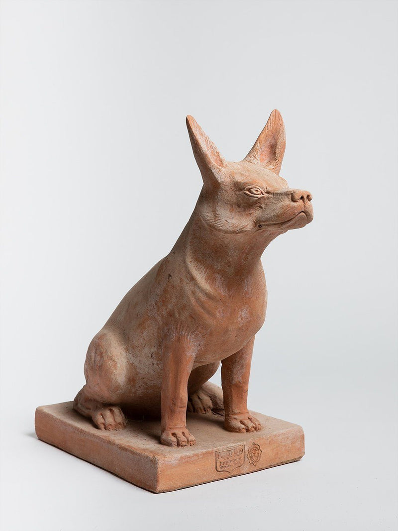 Cane Statue - Terracotta | Cigale & Fourmi