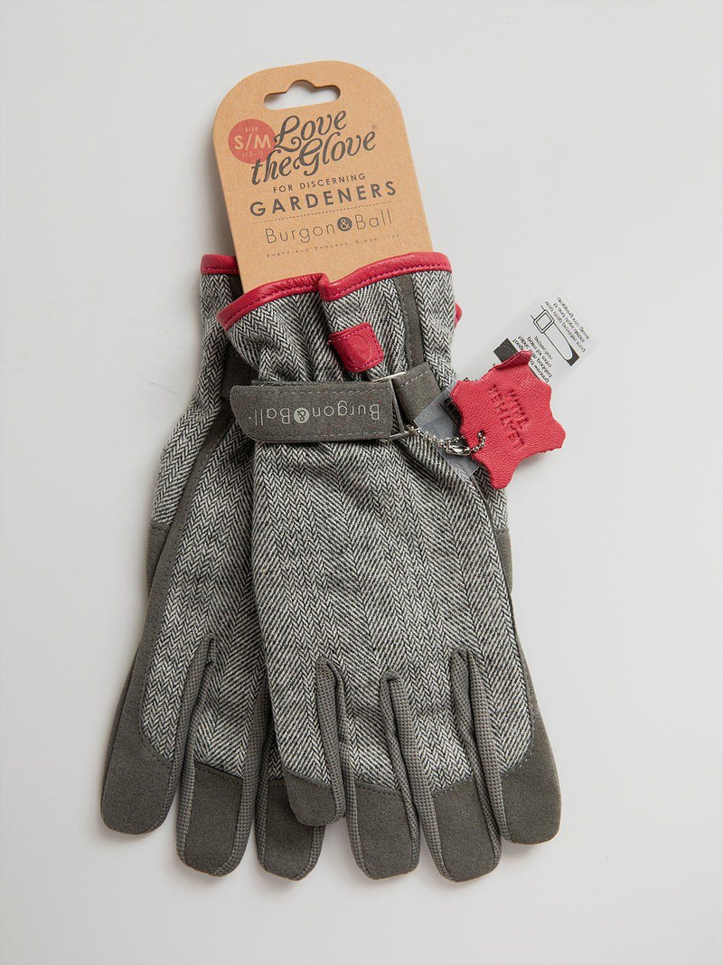 tweed gardening gloves