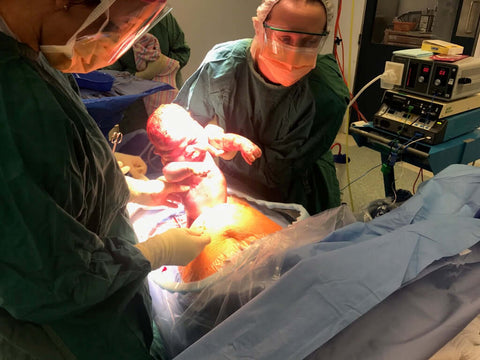 Caesarean birth emergency c-section