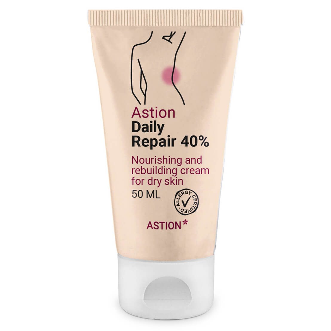 Billede af Astion Daily Fedtcreme 40 % - Daglig fugtpleje ved eksem og kløe - 50 ml - 39,95,-