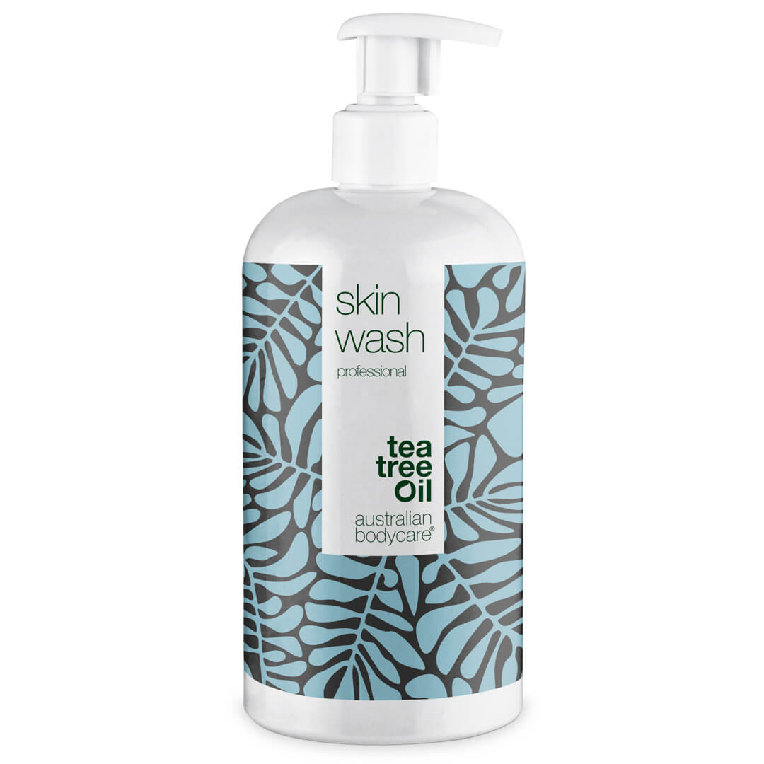 Se Professionel Skin Wash med Tea Tree Oil - Professionel showergel mod bumser og uren hud - 1000 ml - 299,95 kr hos Australian Bodycare