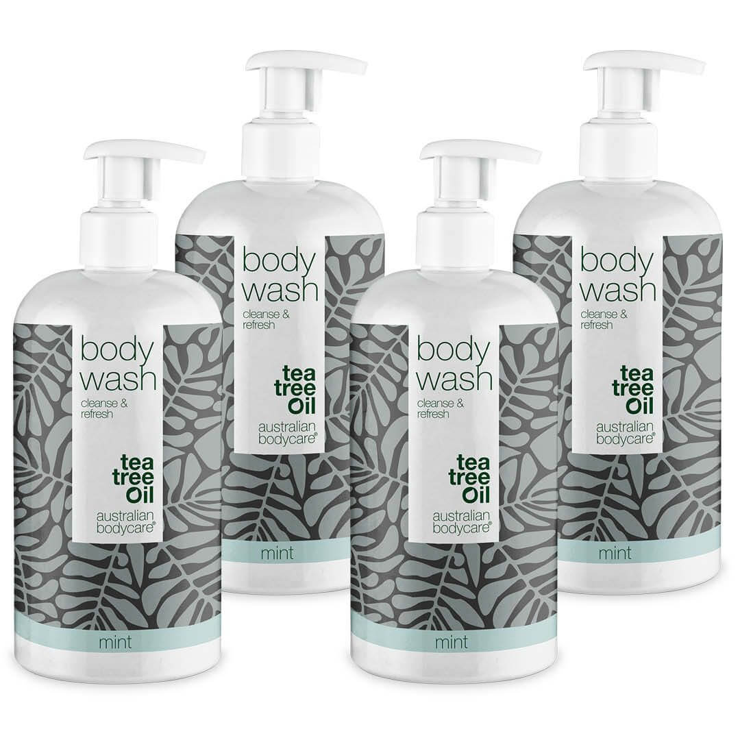 Billede af 4 for 3 Tea Tree Body Wash 500 ml Mint â pakketilbud - Pakketilbud med 4 Body Wash (500 ml): Tea Tree Oil Mint