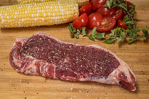 Bison New York Strip Steak-Seasoned