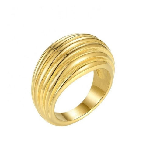 ring, chunky, gold, jewelry, gift
