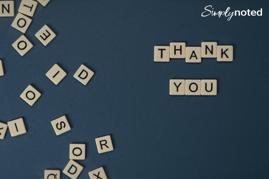 Crafting the perfect sentiments for thank you cards