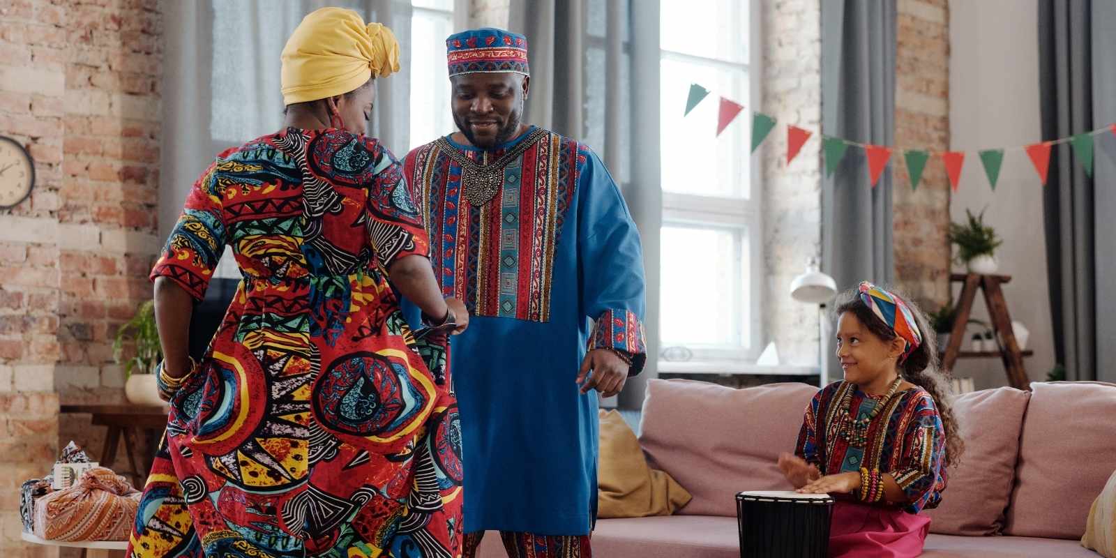 Caractéristique des danses traditionnelles africaines.