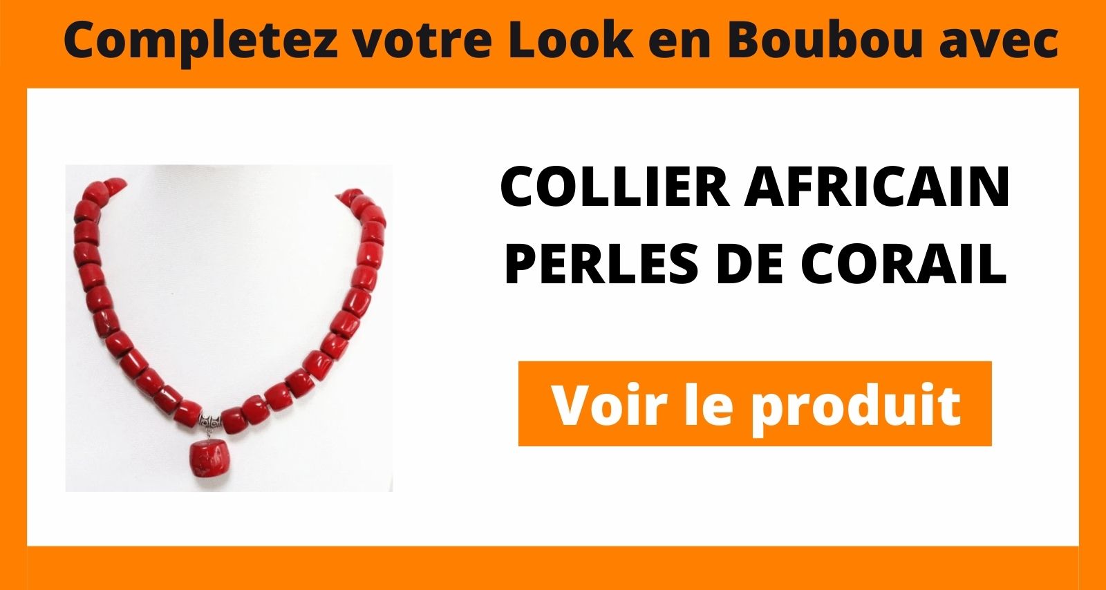 collier pour agbada